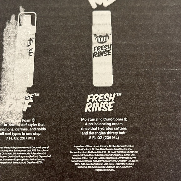 The Doux Hair Nwt The Doux Boombox Styling Kit Shampoo Comb Mouse Conditioner Wash Day Box